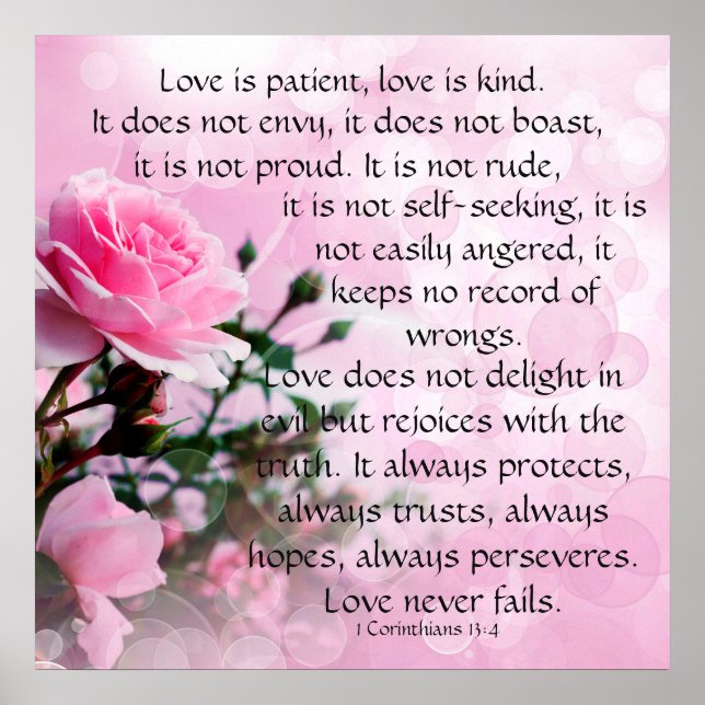 Poster L'amour est patient (Devant)