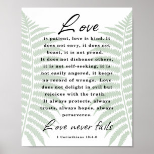 Poster L'amour est patient, l'amour est gentil