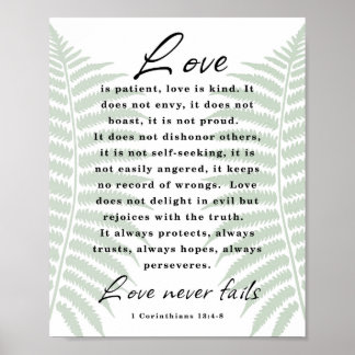 Poster L'amour est patient, l'amour est gentil