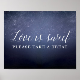 Poster L'amour est sucré S'il vous plaît prendre un signe
