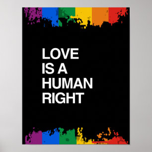 POSTER L'AMOUR EST UN DROIT DE L'HOMME