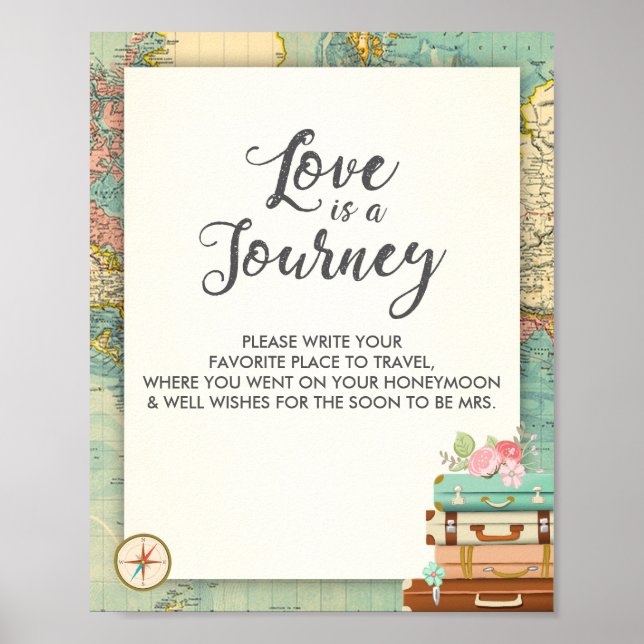 Poster L'amour est un voyage Voyage douche nuptiale Mlle  (Devant)