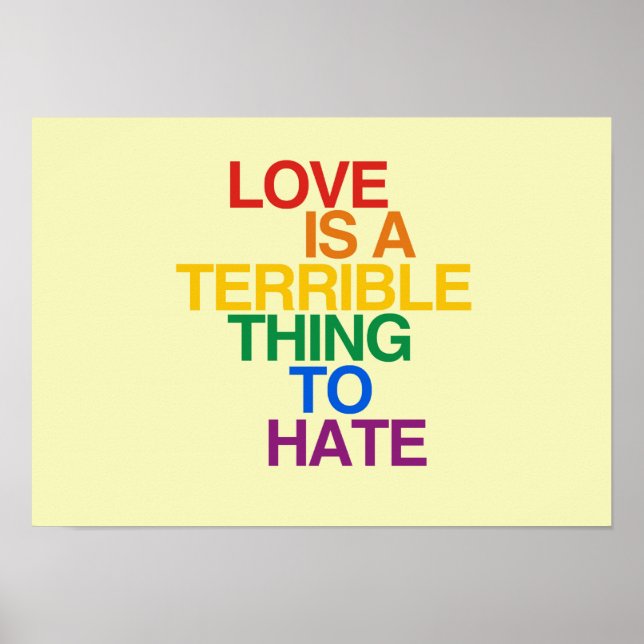 Poster L'AMOUR EST UNE CHOSE TERRIBLE À LA HAINE - .png (Devant)