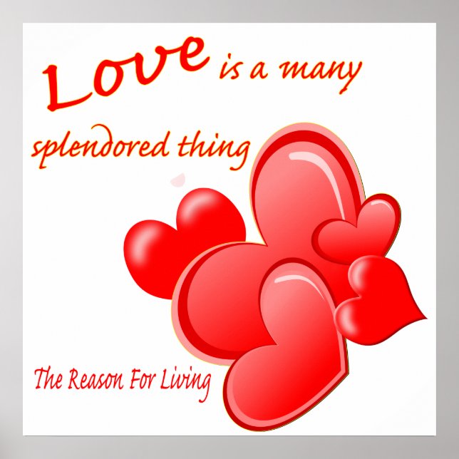 Poster L'amour est une grande chose de Splendored, (Devant)