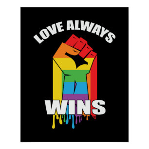 Poster L'amour gagne toujours Gay LGBT