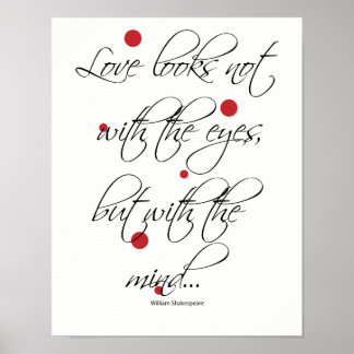 Poster L'amour ne regarde pas avec les yeux