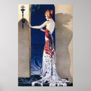 Poster Lampe nationale vintage Cie.   Coles Phillips