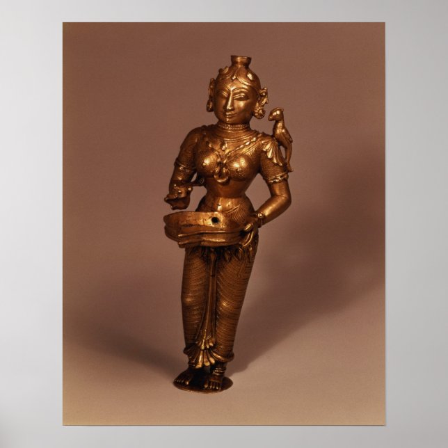 Poster Lampe sous forme de déesse de la Fortune (Devant)