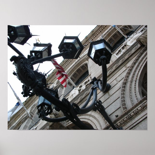 Poster Lampes de bibliothèque publique de Boston (Devant)