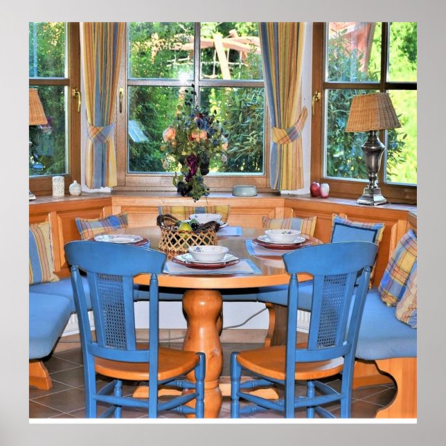 Poster Lampes de réglage de table Fenêtre extérieure Post (Devant)