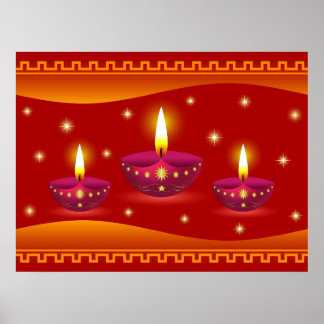 Poster Lampes décoratives brillantes