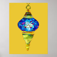 Lampes turques mosaïque art aquarelle