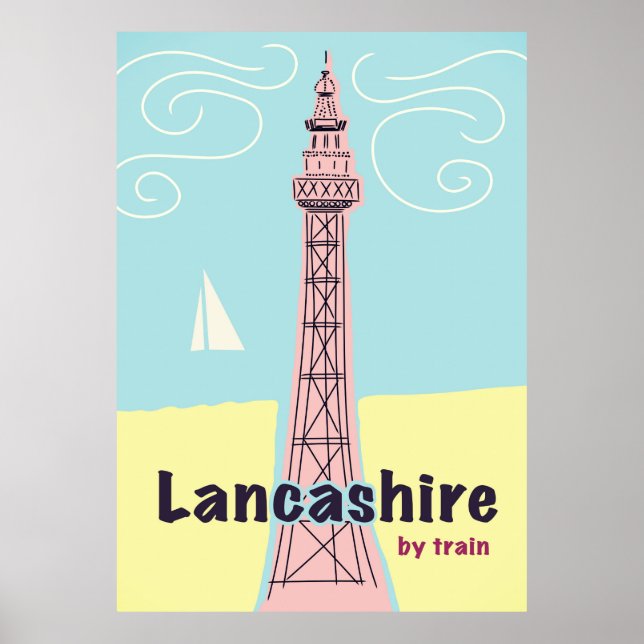 Poster Lancashire En Train (Devant)