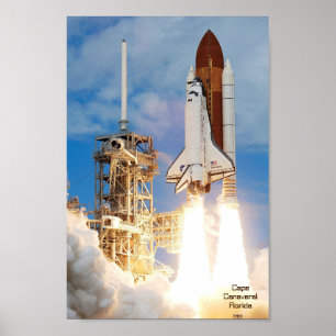 Poster Lancement de fusée Floride USA
