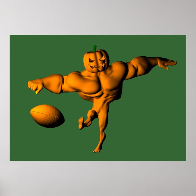 Poster Lancement de la Ligue de football d'Halloween (Devant)