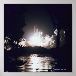 Poster Lancement de la navette spatiale