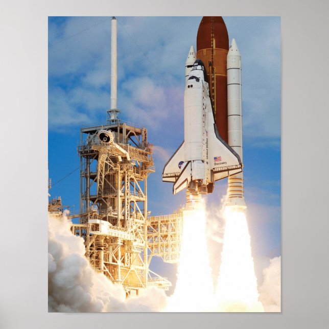 Poster Lancement de la navette spatiale (Devant)