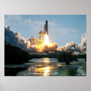 Poster Lancement de la navette spatiale Atlantis (STS-110