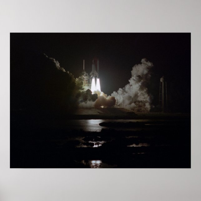 Poster Lancement de la navette spatiale Challenger (STS-8 (Devant)