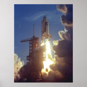 Poster Lancement de la navette spatiale Columbia (STS-1)