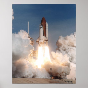 Poster Lancement de la navette spatiale Columbia (STS-73)
