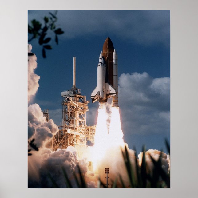 Poster Lancement de la navette spatiale Columbia (STS-80) (Devant)
