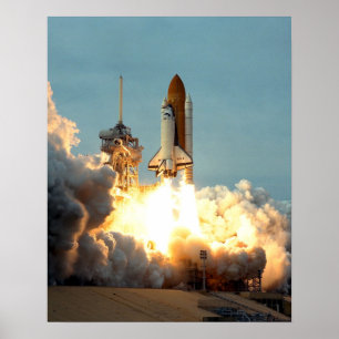 Poster Lancement de la navette spatiale Columbia (STS-87)