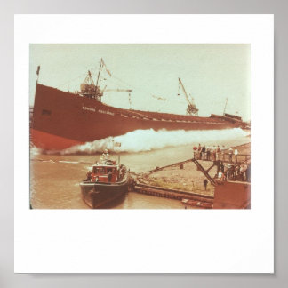 Poster Lancement de M/V Edmund Fitzgerald Juin 1957