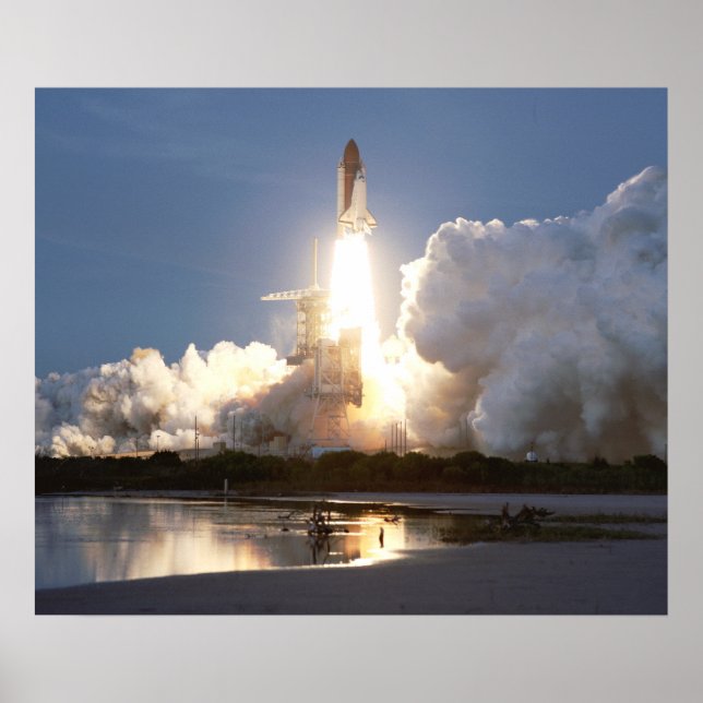 Poster Lancement de Space Shuttle Discovery (STS-48) (Devant)