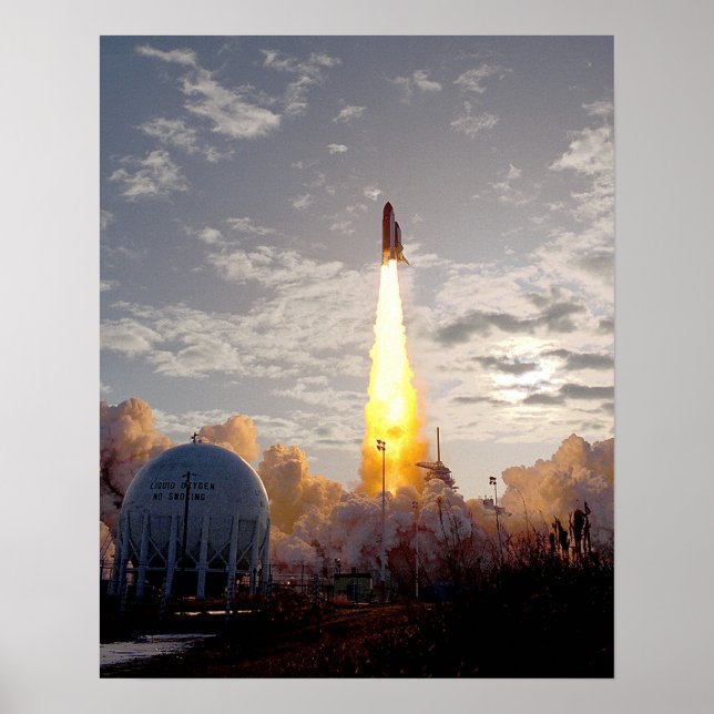 Poster Lancement de Space Shuttle Discovery (STS-53) (Devant)