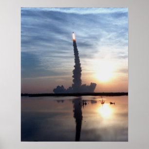 Poster Lancement de Space Shuttle Discovery (STS-96)