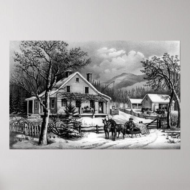 Poster L'ancienne ferme - 1872 (Devant)