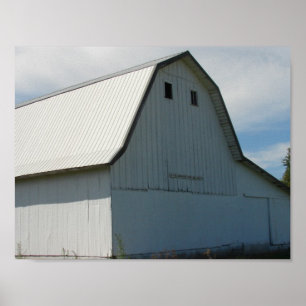Poster L'ancienne grange blanche