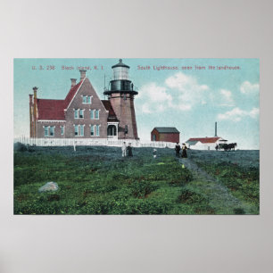 Poster Landhouse Vue sur le phare sud