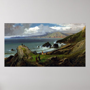 Poster Lands End, San Francisco par William Keith Vintage