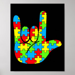 Poster Langage des signes Amour Langage des signes Sensib