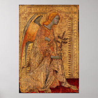 Poster L'ange de l'annonce par Simone Martini