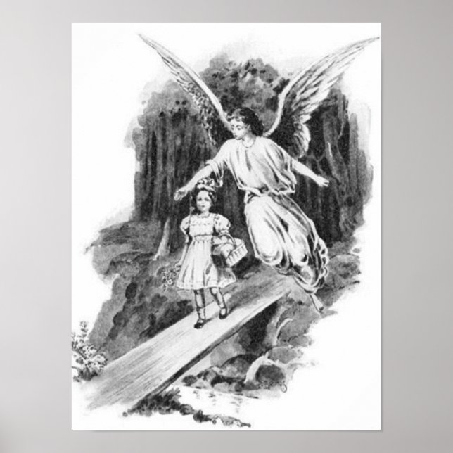Poster L'Ange Garder Une Fille (Devant)