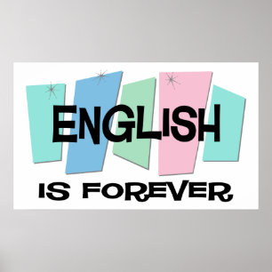 Poster L'anglais est Forever