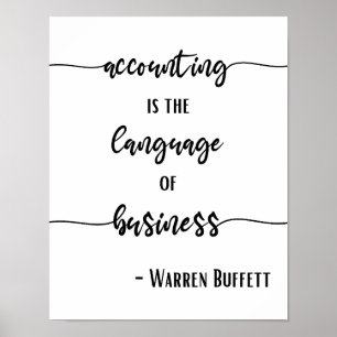 Poster Langue comptable des affaires