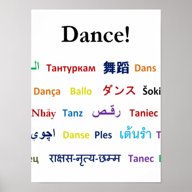 Poster Langue de danse ! (Devant)
