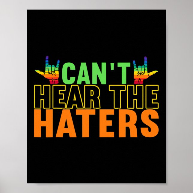 Poster Langue des signes de sensibilisation Langue des si (Devant)