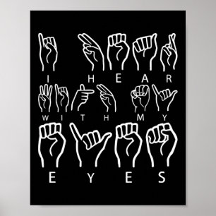 Poster Langue des signes de sensibilisation Langue des si