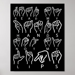 Poster Langue des signes de sensibilisation Langue des si
