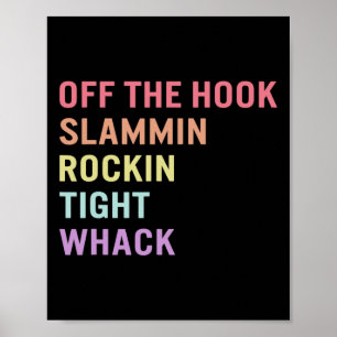 Poster Langue des signes hors crochet Asl Slang Tee Deaf 