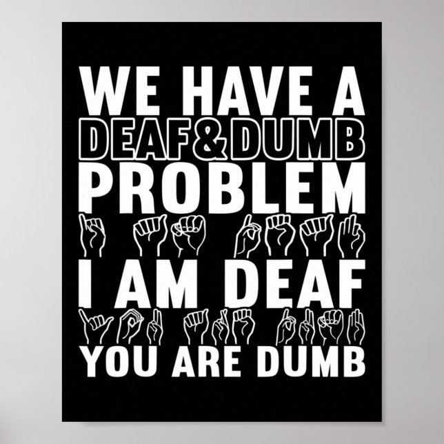 Poster Langue des signes Sensibilisation des sourds 20 (Devant)