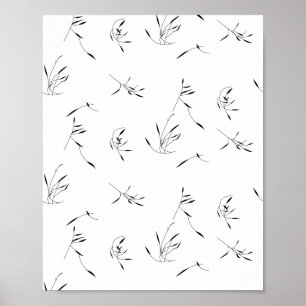 Poster Langue, Gris de colombe