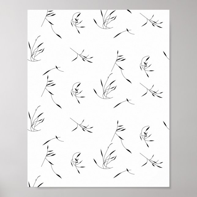 Poster Langue, Gris de colombe (Devant)