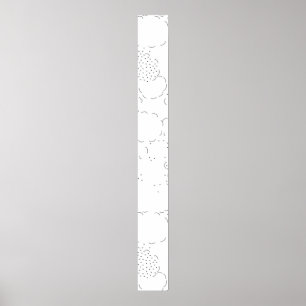 Poster Langue, Panneau de socle Aqua Haze