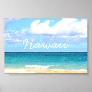 Poster lani kai beach à Hawaï